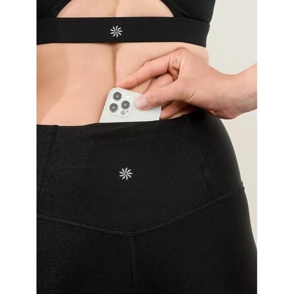 Athleta Elation Sheen Tight Leggings Black Size Large - Picture 3 of 9